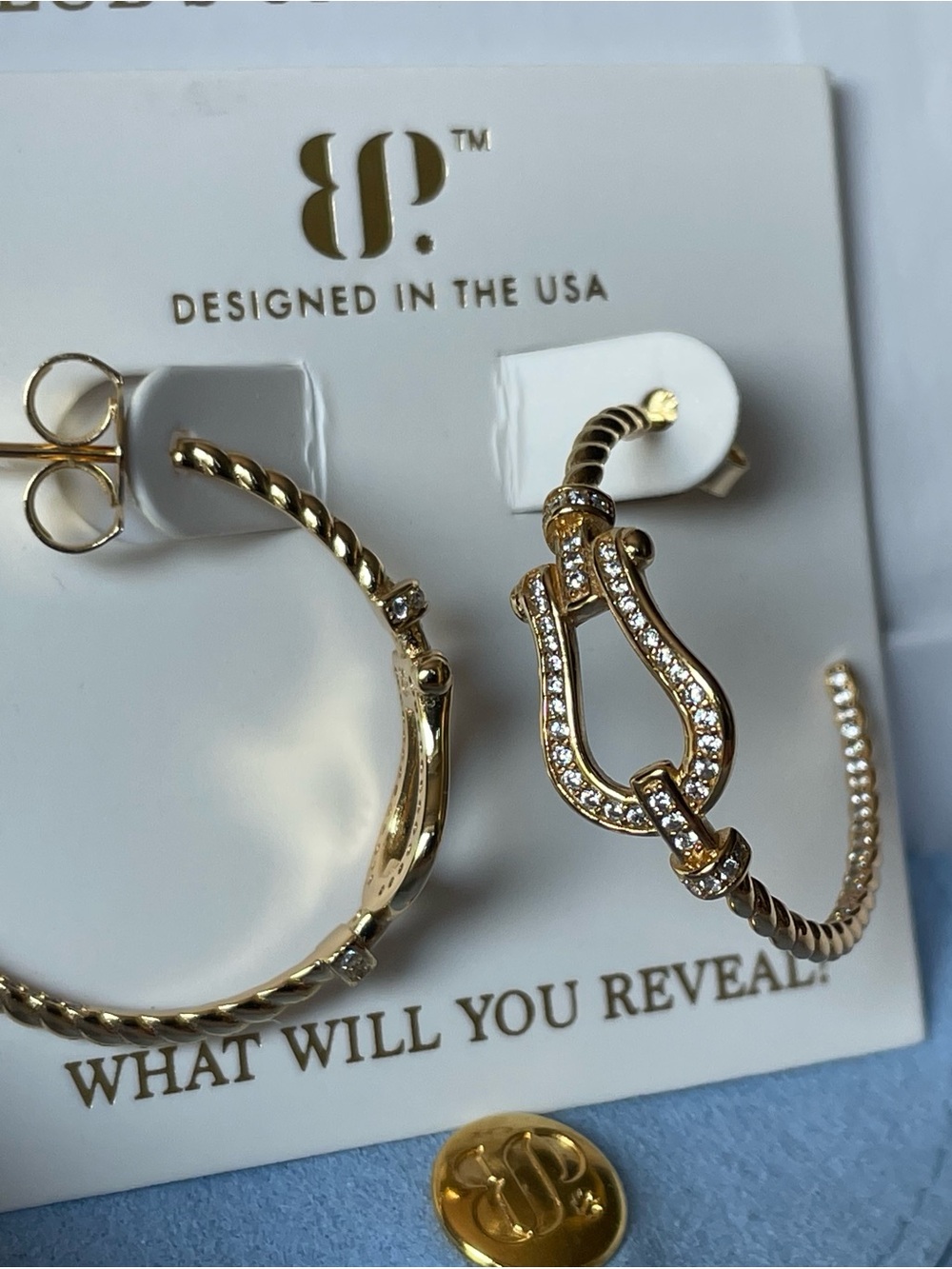 *NEW* 🦄UNICORN🦄 STERLING CLUB VERMEIL EARRINGS by Bomb Party ER65842